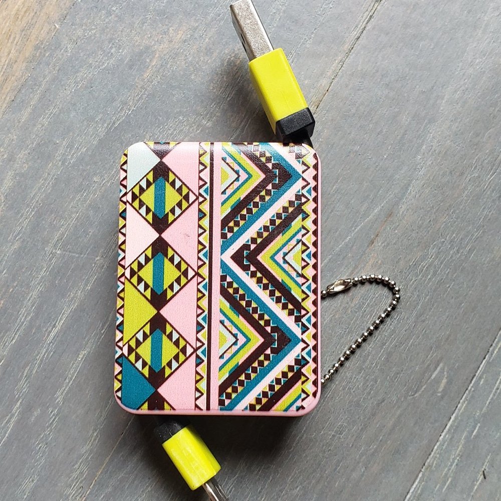 USB charger box keychain